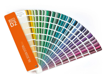 Kleurenwaaier met RAL-kleuren