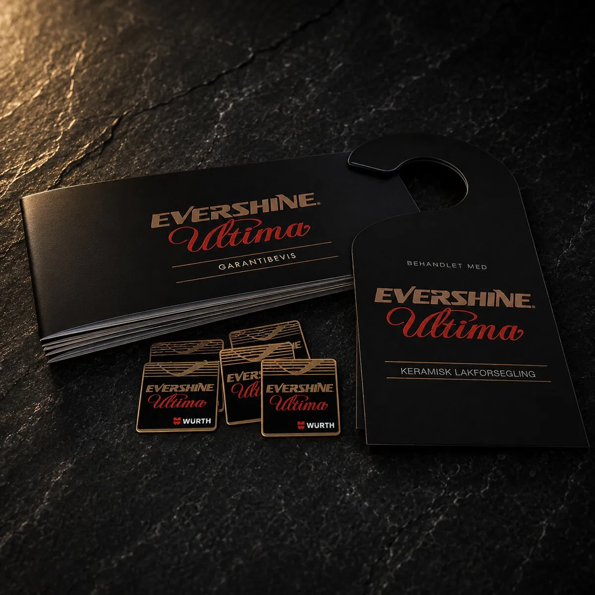 Garantieboekje en garantiekaarten van Evershine Ultima